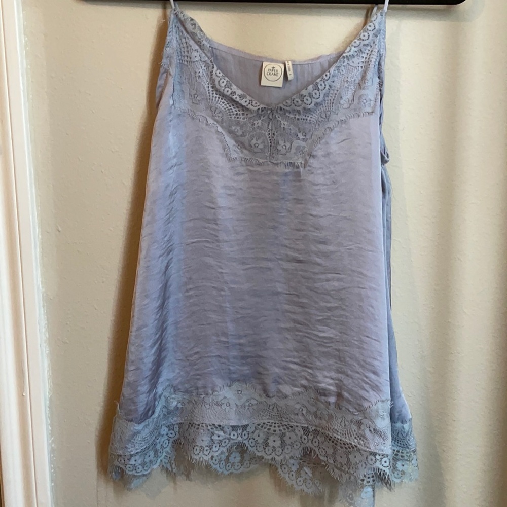 Silky lace top